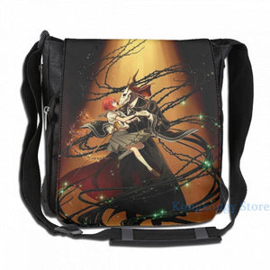 Funny Magus Bride USB Charge Backpack School Travel Bag