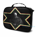 Funny Graphic print Haile Selassie Star of David USB Charge Backpack