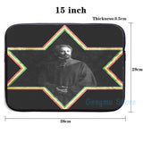 Funny Graphic print Haile Selassie Star of David USB Charge Backpack