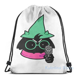 Funny Ralsei Graphic Print USB Charge Backpack School Travel Laptop Bag