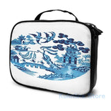 Funny Willow Pattern USB Charge Backpack School Travel Laptop Bag
