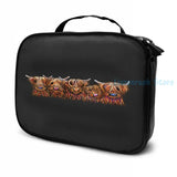 Highland Cows USB Charge Backpack School Travel Laptop Bag