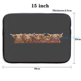 Highland Cows USB Charge Backpack School Travel Laptop Bag