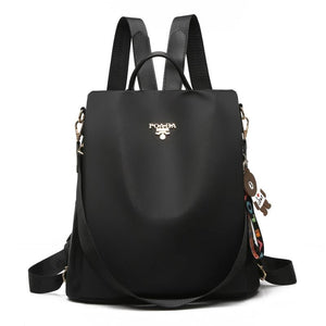 Waterproof Women Backpack Oxford School Bag Large Capacity Anti Theft Multi-Func