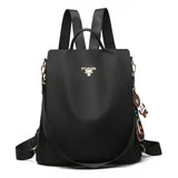 Waterproof Women Backpack Oxford School Bag Large Capacity Anti Theft Multi-Func