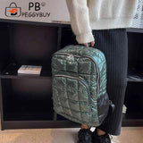 Quilted School Backpack Waterproof for Autumn Winter