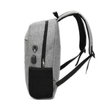Men's Laptop Backpack Anti Theft Waterproof Canvas Business Travel Bag