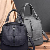 PU Leather Backpack Shoulder Bag for Travel