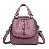 PU Leather Backpack Shoulder Bag for Travel