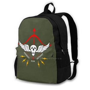Crossbow Skull Bags Laptop Backpack Special Forces Military Vintage Army