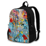 Red N Yellow Reflective Water Satchel Schoolbag Backpack