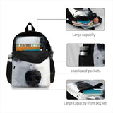 Husky Dog Art - Bat Man Arrivals Satchel Schoolbag Bags Backpack