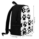 Puppy Paw Prints Backpack Doodles Abstract Texture