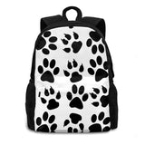 Puppy Paw Prints Backpack Doodles Abstract Texture