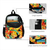 Dragon Travel Laptop Backpack Abstract Rainbow Butterfly