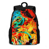 Dragon Travel Laptop Backpack Abstract Rainbow Butterfly