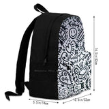 Doodles Die Antwoord Monochrome Laptop School Travel Bag