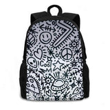 Doodles Die Antwoord Monochrome Laptop School Travel Bag
