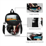 Exo Sehun Fanart Student Backpack Laptop Travel Bag