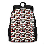 Abstract Cars Convertibles Schoolbag Backpack