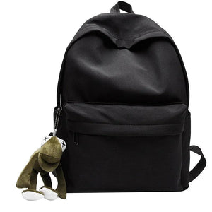 Waterproof Canvas Women Backpack Solid Backpacks Mochila Feminina Mujer