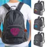 Foldable Lightweight Climbing Backpack Dog Footprints Pattern