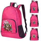 Samurai Print Foldable Outdoor Backpack for Women