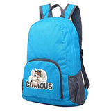 Ultra-Light Foldable Daypack Cat Print Travel Hiking Outdoor Backpack
