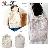 Women School Bag Flower Denim Cloth Small Fresh Handbags