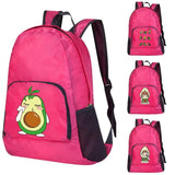 Avocado Print Portable Lightweight Outdoor Backpack