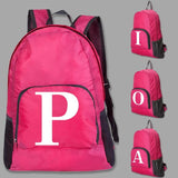 Foldable Daypack Letter Print Schoolbag Ultralight Backpack