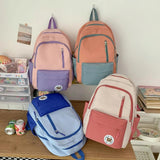 Waterproof Nylon Women Backpack Multi-pocket Laptop Rucksack Large Capacity