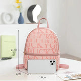 Women's Mini Backpack PU Leather Crossbody Bag Large Capacity Phone Purse