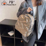 Quilted Shoulder Backpack for Women - Casual Daypack for Autumn Winter