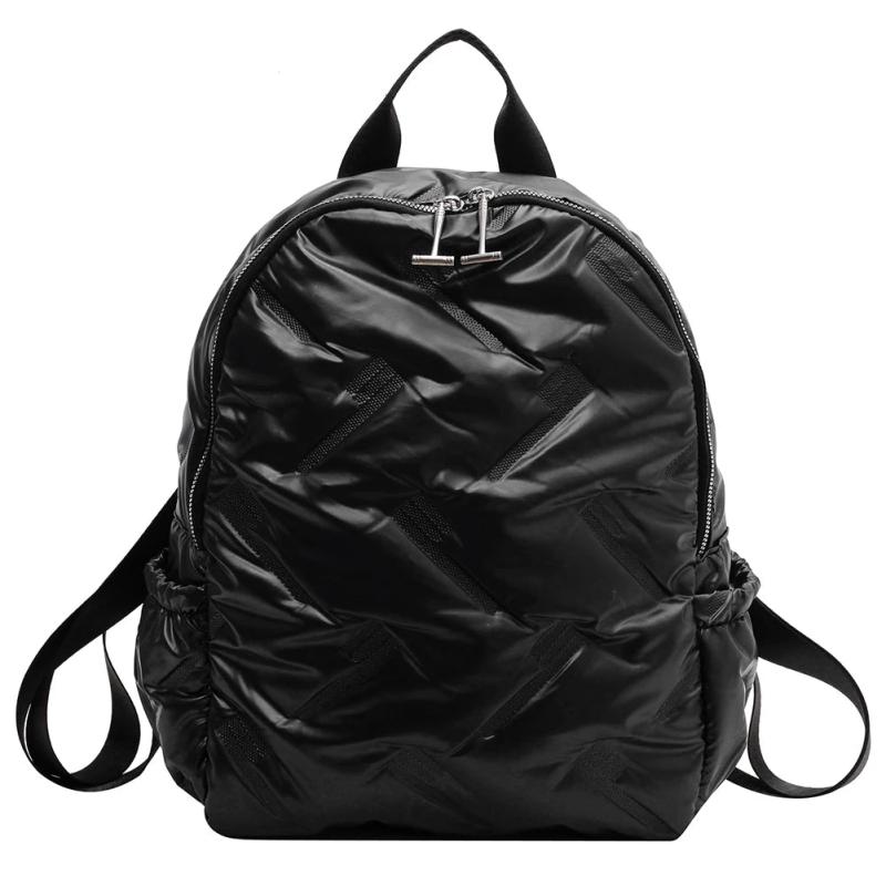 Quilted Shoulder Backpack for Women - Casual Daypack for Autumn Winter