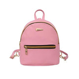 Mini Artificial Leather Women's Backpack Multi-function Shoulder Bag