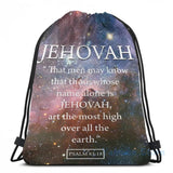 Funny Graphic Print Jehovah Psalm 8318 USB Charge Backpack
