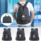 Ultralight Foldable Daypack Men Women Travel Hiking Pack Skull Print