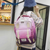Gradient Large Capacity Backpack Student Schoolbag