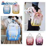 Gradient Large Capacity Backpack Student Schoolbag