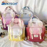 Gradient Large Capacity Backpack Student Schoolbag