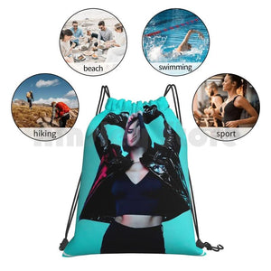 Drawstring Bag Waterproof Singer Lipa Beauty Womens Music News Top