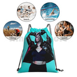 Drawstring Bag Waterproof Singer Lipa Beauty Womens Music News Top