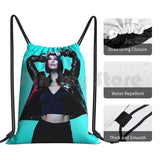 Drawstring Bag Waterproof Singer Lipa Beauty Womens Music News Top