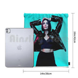 Drawstring Bag Waterproof Singer Lipa Beauty Womens Music News Top