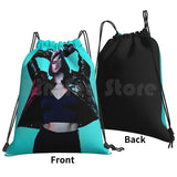 Drawstring Bag Waterproof Singer Lipa Beauty Womens Music News Top