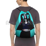 Drawstring Bag Waterproof Singer Lipa Beauty Womens Music News Top
