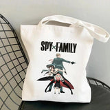 SPYFAMILY Anime Tote Bag Harajuku Canvas Anya Smug Spy Family Shoulder Bag