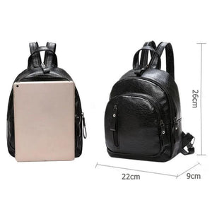 Women Backpack Waterproof PU Leather Anti-theft Large Capacity Travel Backpack