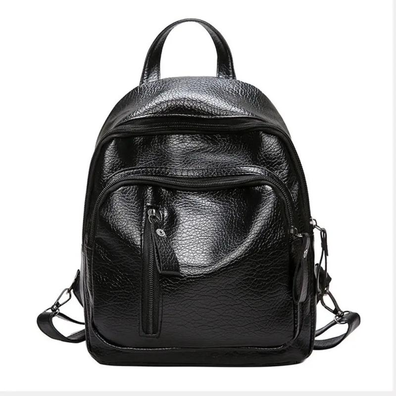 Women Backpack Waterproof PU Leather Anti-theft Large Capacity Travel Backpack